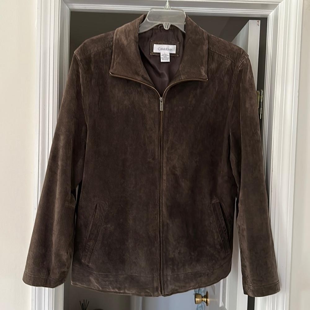 Calvin Klein men’s jacket brown suede
